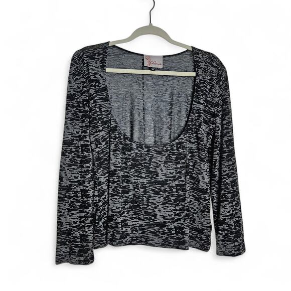 Charms Womens Low Rounded Neckline Burnout Top Size XL Witchy Whimsygoth - Picture 1 of 11